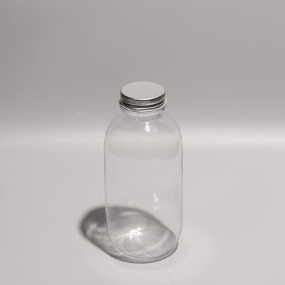 quality  300ml Screw On Lid Plastic PET Bottle For Boba Tea Coffee And Cold Juice factory