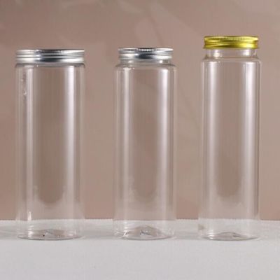 Customized Logo Plastic Round PET Bottle with Tight Sealing and Transparent Clarity