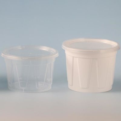 300ml 丸いプラスチック食品容器 多目的食品保管 漏れ防止 冷凍庫
