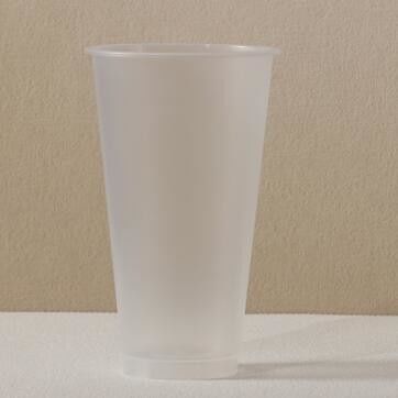 Eco Friendly Plastic PP Cup Disposable PP Cup 17 OZ Capacity With Custom Logo Dome Lid