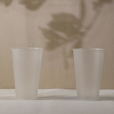 Eco Friendly Plastic PP Cup Disposable PP Cup 17 OZ Capacity With Custom Logo Dome Lid