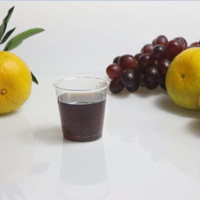 Taça PS descartável redonda transparente de 1,5 oz leve 4g Disponibilidade rápida de amostras