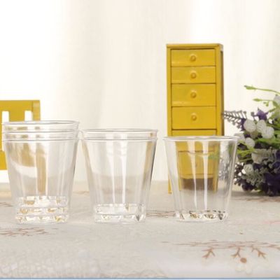 Taça PS descartável redonda transparente de 1,5 oz leve 4g Disponibilidade rápida de amostras