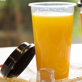 500ml Round Clear Plastic PP Cup Containers With Lids Eco Friendly Drinking Cups