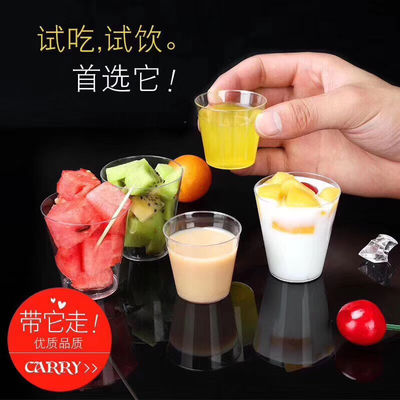 Customized Round PS Plastic Cups Durability for Serving Beverages Logo Printing Available