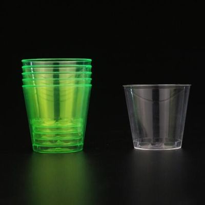 Customized Round PS Plastic Cups Durability for Serving Beverages Logo Printing Available