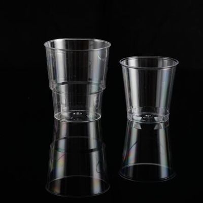 Customized Round PS Plastic Cups Durability for Serving Beverages Logo Printing Available