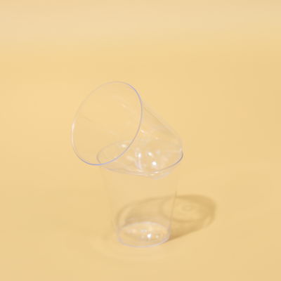 Durability 60ML Round PS Plastic Cups For Hot And Cold Beverages Withe Customized Logo