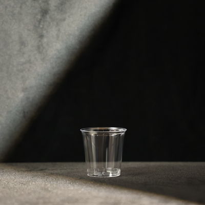 Transparent 3 Oz Clear Plastic Cups Round PS Cups For Juice Customized