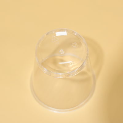 Transparent 3 Oz Clear Plastic Cups Round PS Cups For Juice Customized