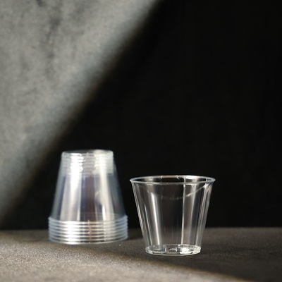 5OZ Transparent PS Plastic Disposable Cup FDA SGS Certified For Juice