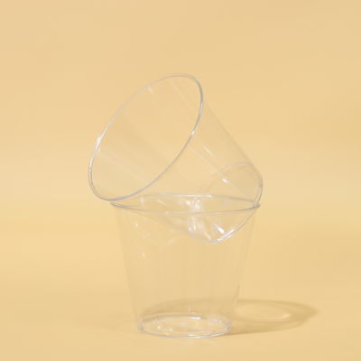 5OZ Transparent PS Plastic Disposable Cup FDA SGS Certified For Juice
