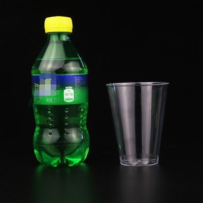 210ml Customized Round PS Clear Wine Cups With FDA SGS Certificates For Juice And Water
