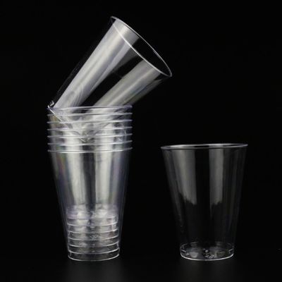 Durable PS Plastic Cups with Customizable Logo for Beverage Packaging