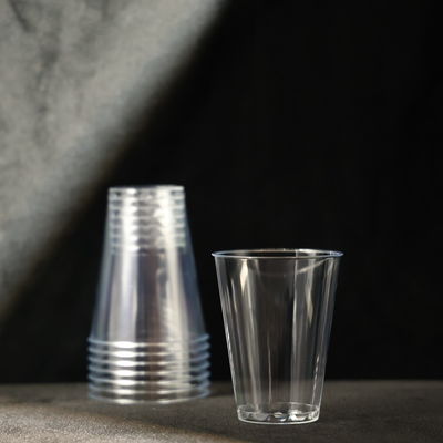 8 Oz Round Disposable FDA PS Plastic Cups with Custom Logo Print