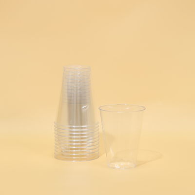 8 Oz Round Disposable FDA PS Plastic Cups with Custom Logo Print