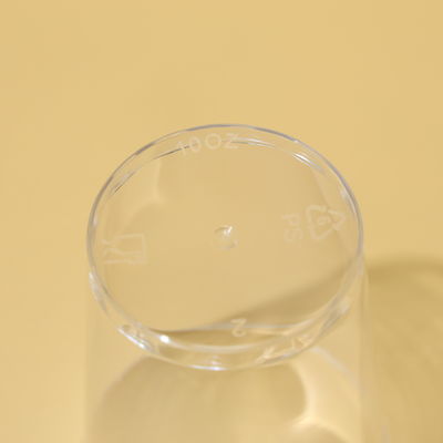 Tazas PS de plástico impresas con logotipo personalizado de 300 ml para bebidas calientes y frías en fiestas, al aire libre