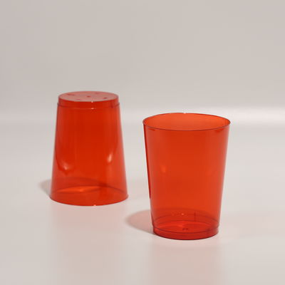 FDA Certified Round Disposable Plastic PS Cups With Color For Juice