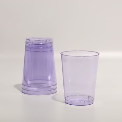 FDA Approved Disposable PS Plastic Cups with Custom Logo Printing for Juice