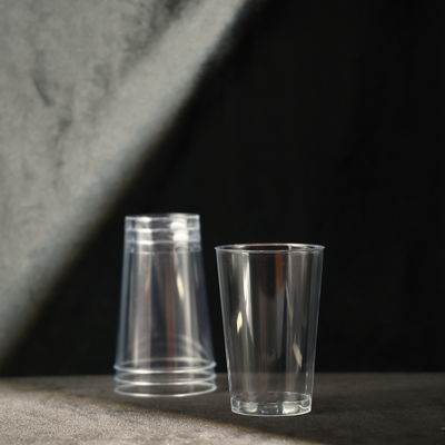 Lightweight Clear Plastic Disposable Cup For Hot And Cold Beverages 12OZ Volume