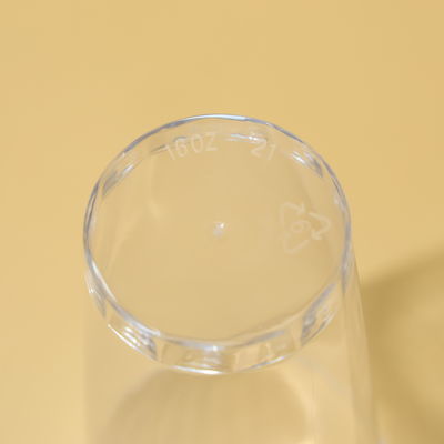 16OZ Crystal Clear PS Plastic Cups Disposable Plastic Party Cups With Logo