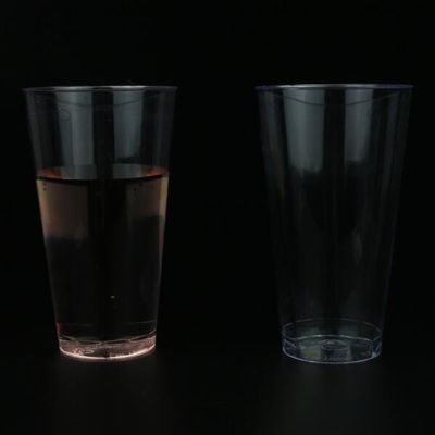 FDA Approved Round PS Plastic Cups 25.5g For Restaurants Party Cafes