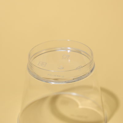 Durable Clear PS Plastic Cups Ice Cream Cup Transparent Plastic Cake Cup