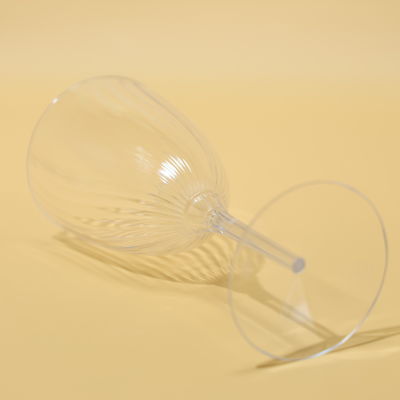 270ml Kekuatan Tinggi PS Plastik Cups Goblet Untuk Minuman Anggur Dan Sampanye