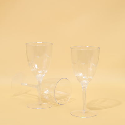 FDA Certified PS Plastic Cups Goblet with Custom Logo For Champagne And Wine