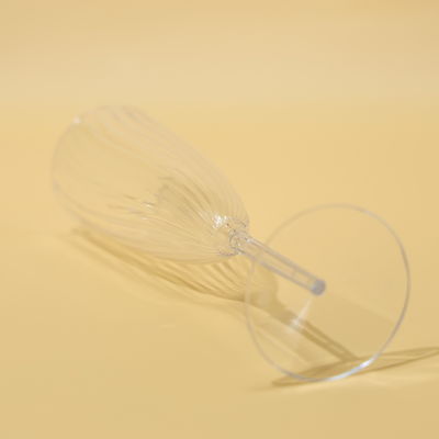 Personalized Disposable Clear PS Plastic Cups Champagne Glasses For Wine Beverage