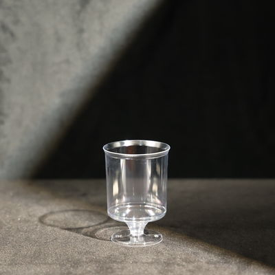 Custom Disposable Clear PS Plastic Cups 150ML For Hot And Cold Beverages In Party