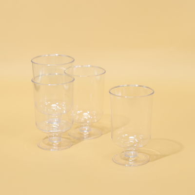 Custom Disposable Clear PS Plastic Cups 150ML For Hot And Cold Beverages In Party