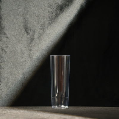 Cangkir plastik PS transparan sekali pakai 270ml Tumbler panjang dengan warna yang disesuaikan