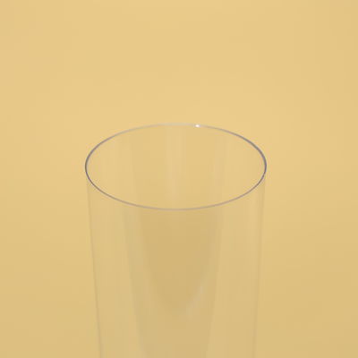 Cangkir plastik PS transparan sekali pakai 270ml Tumbler panjang dengan warna yang disesuaikan