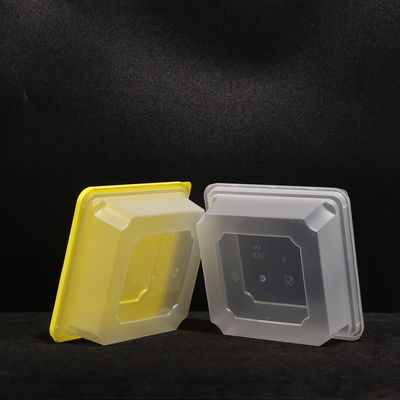 620ml スクエア PP ランチボックス スナップ 蓋付き ホットと冷たい食べ物