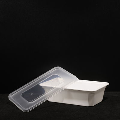 650ml Plastic PP Lunch Box Disposable Lunch Packing Box Leak Proof For Hot Dog Sandwich