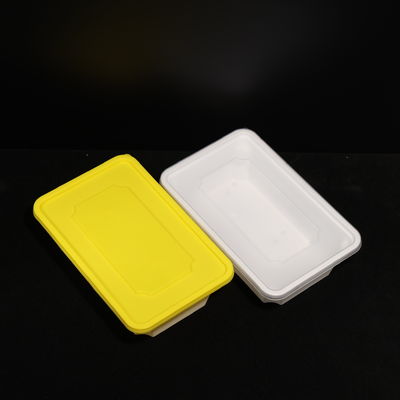 650ml Plastic PP Lunch Box Disposable Lunch Packing Box Leak Proof For Hot Dog Sandwich