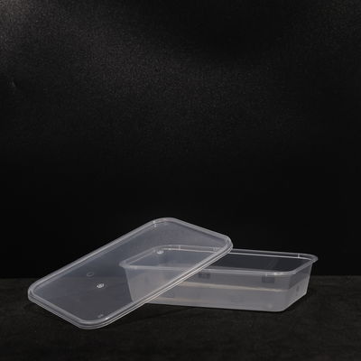 500ml Plastic PP Lunch Box with Snap On Lid For Takeaway Food