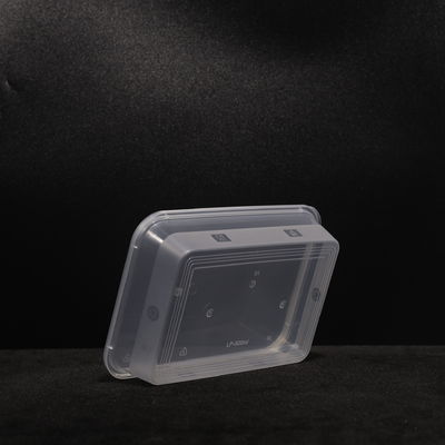 Leakproof 500ml Stackable Printed Snap On Lid PP Microwave Lunch Box For Fruit