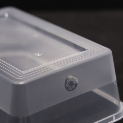 Leakproof 500ml Stackable Printed Snap On Lid PP Microwave Lunch Box For Fruit