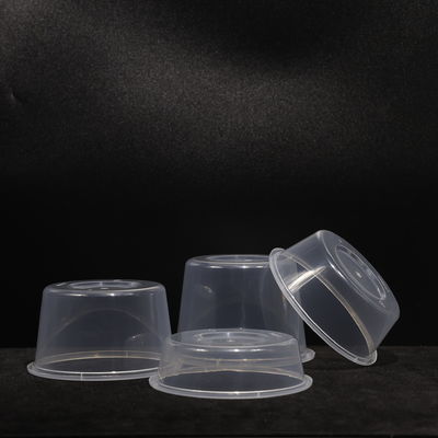 Disposable 220ml Round Plastic PP Lunch Box With Snap On Lid For Snack