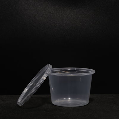 Round BPA Free PP Lunch Box with Customizable Printing for Food and Snacks