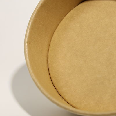 Custom Printed Recyclable Paper Packaging Box Paper Bowl For Snack Fruit Vegetable