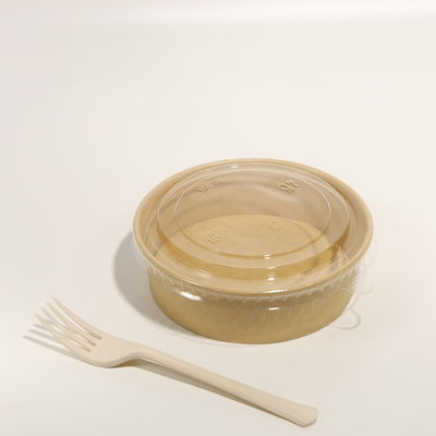 Custom Printed Recyclable Paper Packaging Box Paper Bowl For Snack Fruit Vegetable