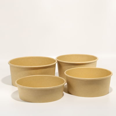 Customized Printed Food Packing Paper Box Recyclable Brown Cardboard Food Boxes Paper Bowl