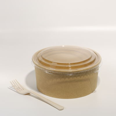 Customized Printed Food Packing Paper Box Recyclable Brown Cardboard Food Boxes Paper Bowl