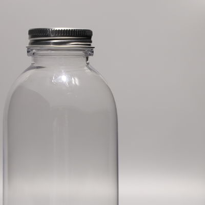 Disposable Transparent Plastic PET Bottle For Juice Beverages And Coffee