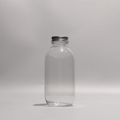Disposable Transparent Plastic PET Bottle For Juice Beverages And Coffee