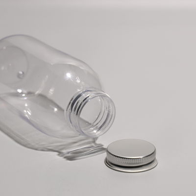 Disposable Transparent Plastic PET Bottle For Juice Beverages And Coffee