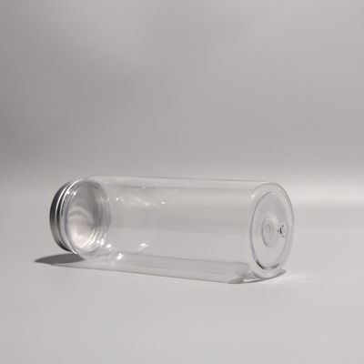 Tight Sealing 500ML Plastic PET Bottle Round With Screw On Aluminum Lid